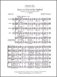 Glory to God in the Highest SATB choral sheet music cover Thumbnail